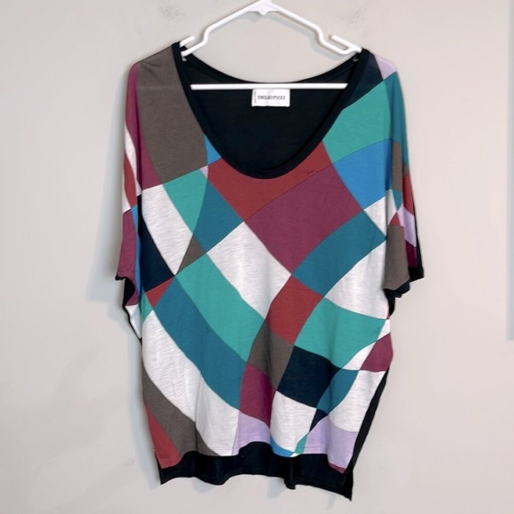 Emilio Pucci abstract Print short sleeve top size 6